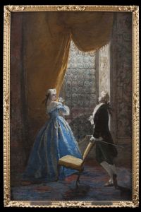 Dipinto di Mosè Bianchi(Monza 1840-1904)